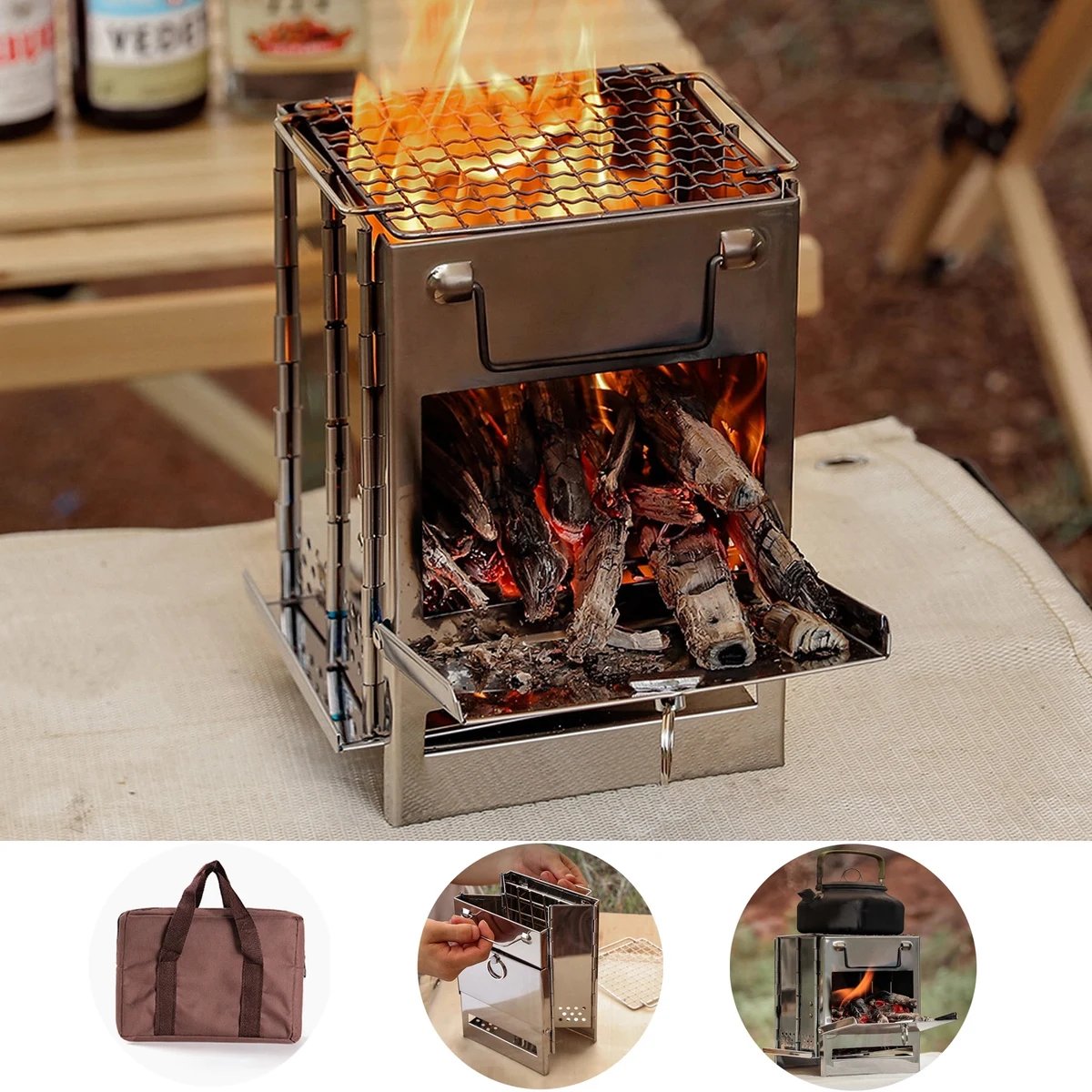 Collapsible Portable Camping BBQ Grill 1