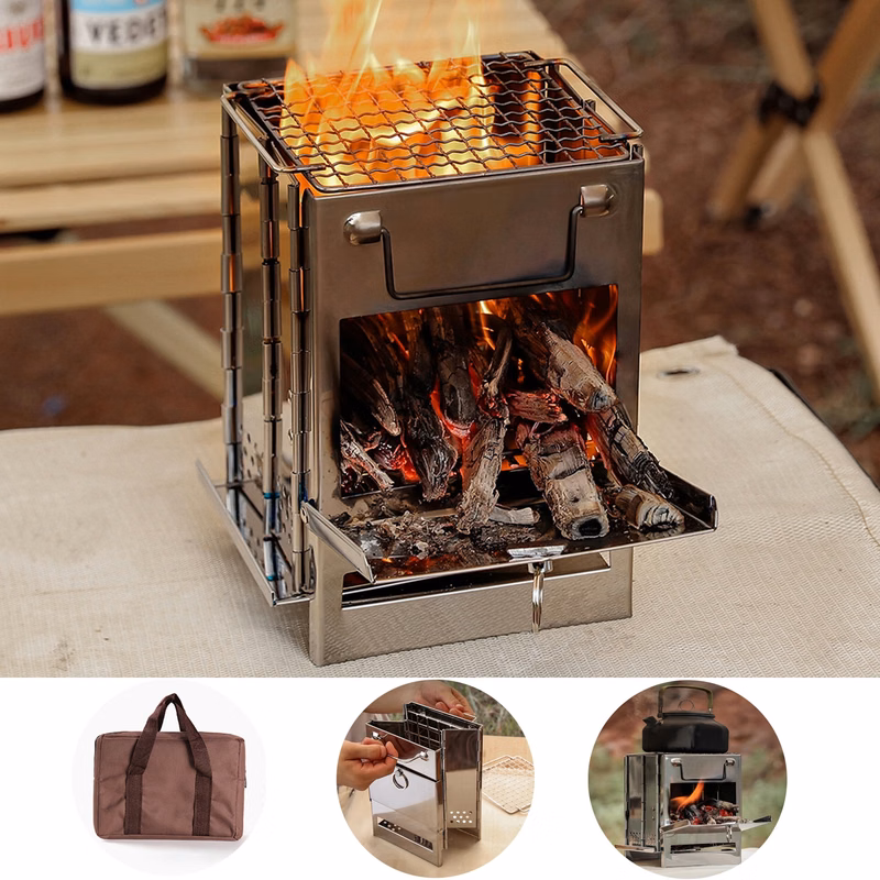 Collapsible Portable Camping BBQ Grill