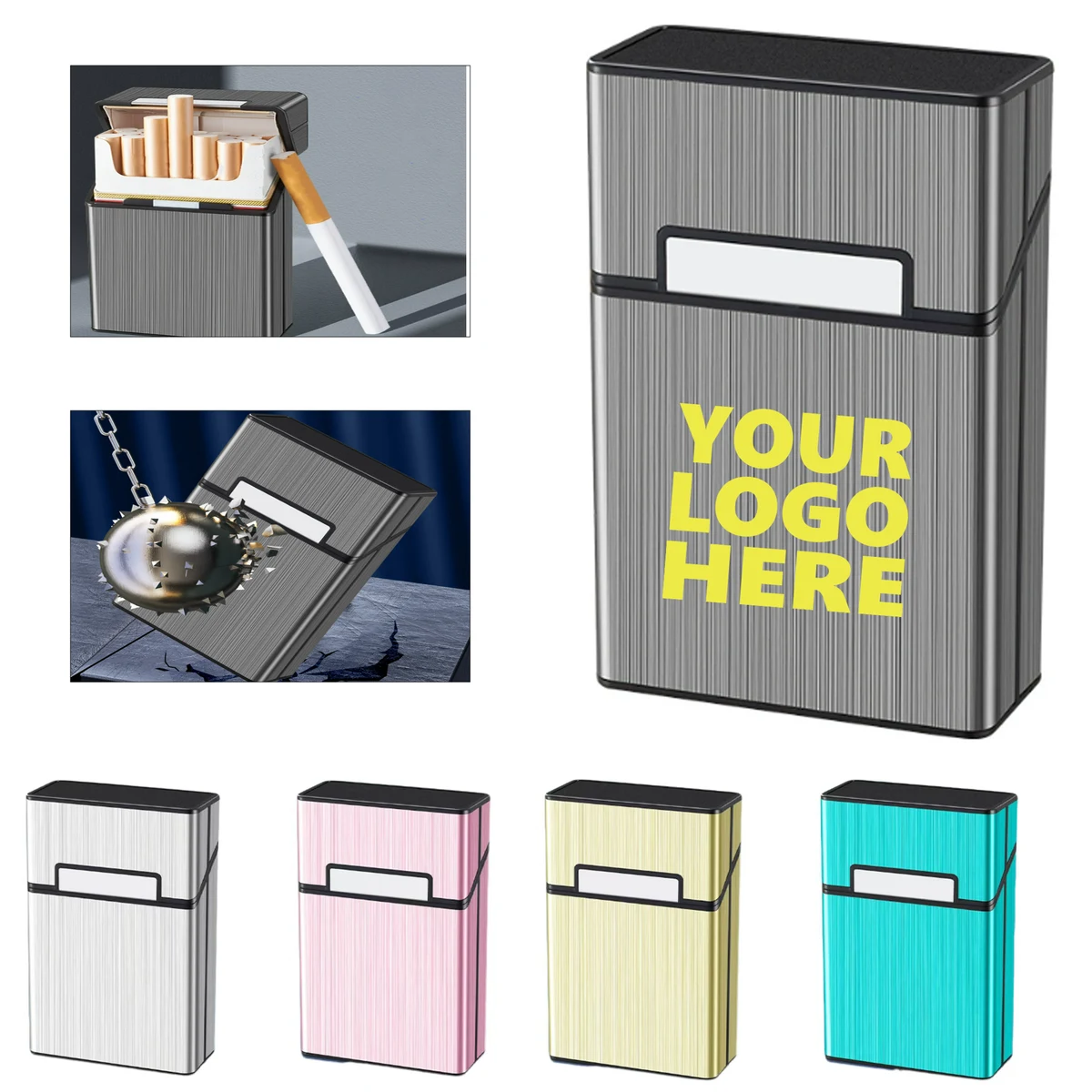 Anti-Pressure Cigarette Case with Pressure Seal 1