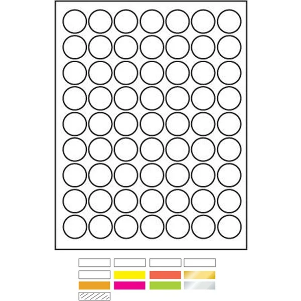 Laser Labels Printed (1"Diameter) 1