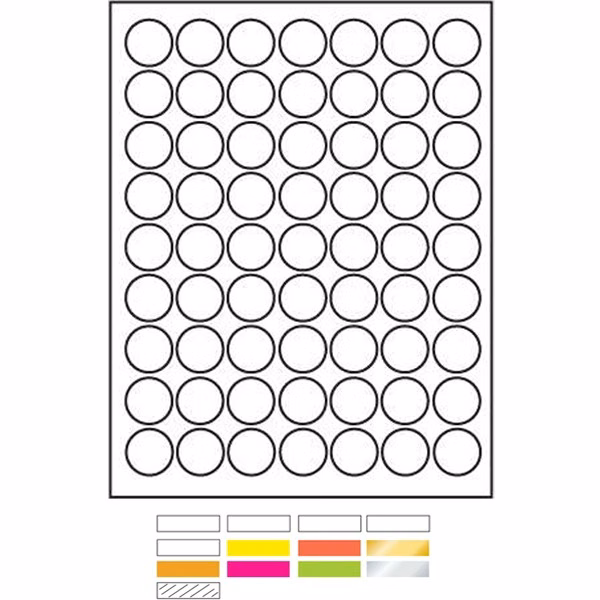 Laser Labels Printed (1"Diameter)