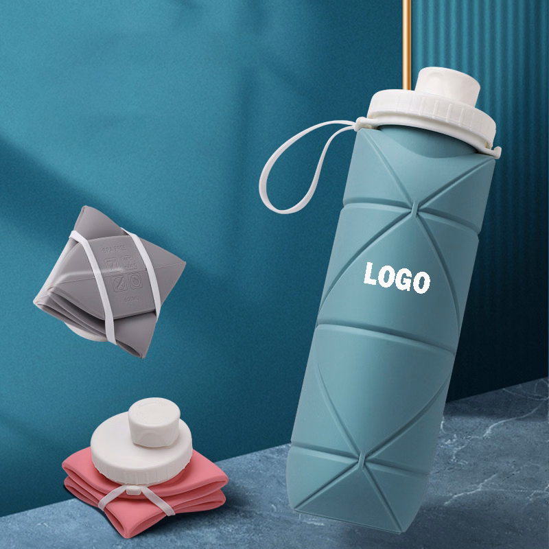 Portable Silicone Folding Water Cup Large-Capacity Telescopic Cup