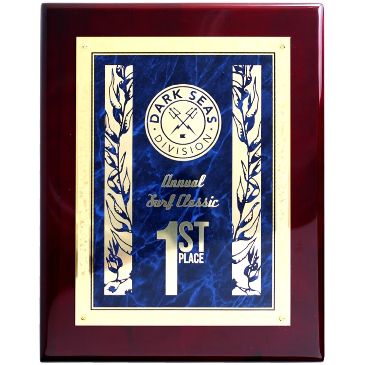 Rosewood Plaques w/Brass Plate (9"x12") 1