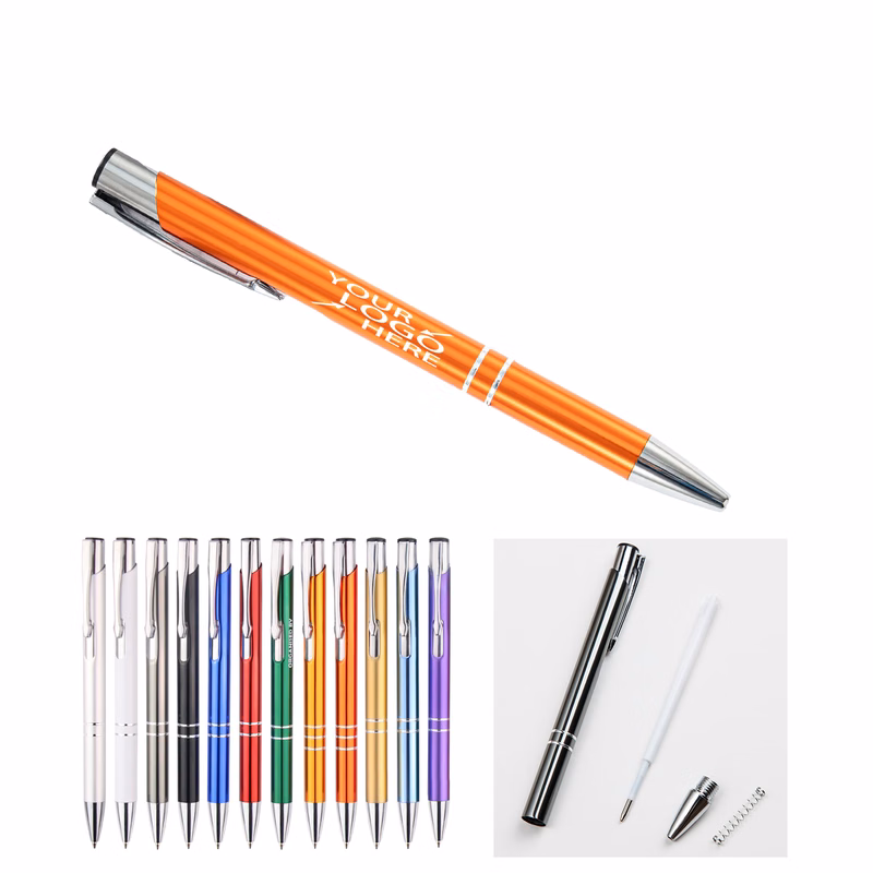 Aluminum Body Ballpen with Dual Coils