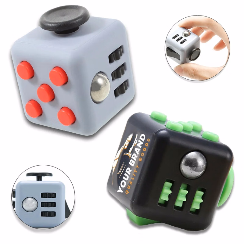 4 Pcs Portable Funny Stress Anxiety Relief Cube Toy