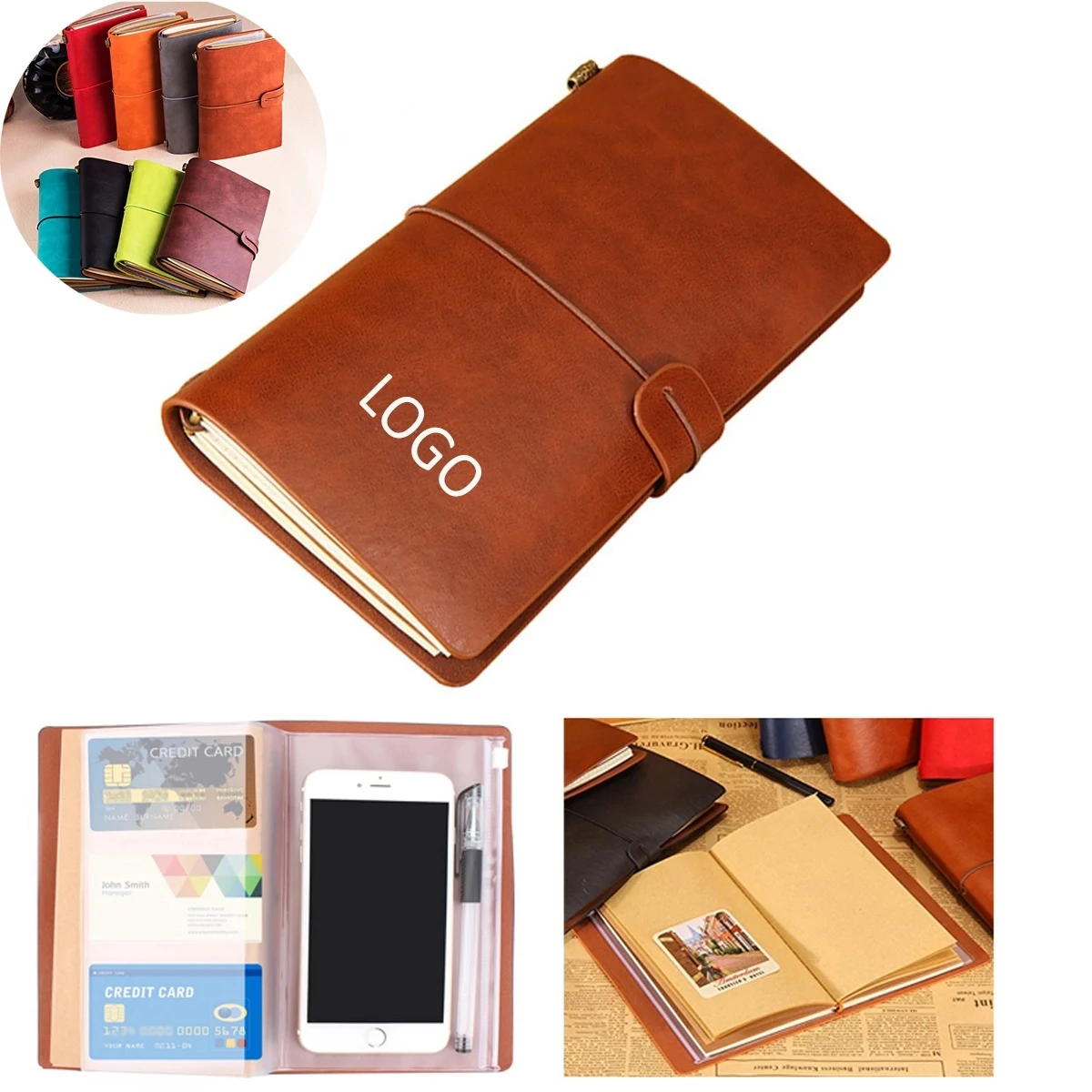 A 6 Leather Notebook Journal Diary 1