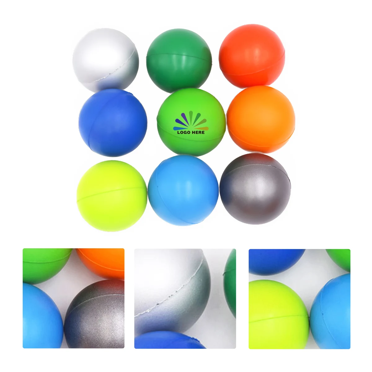 MOQ50 PU Foam Smooth Surface Toy Ball Customization 1