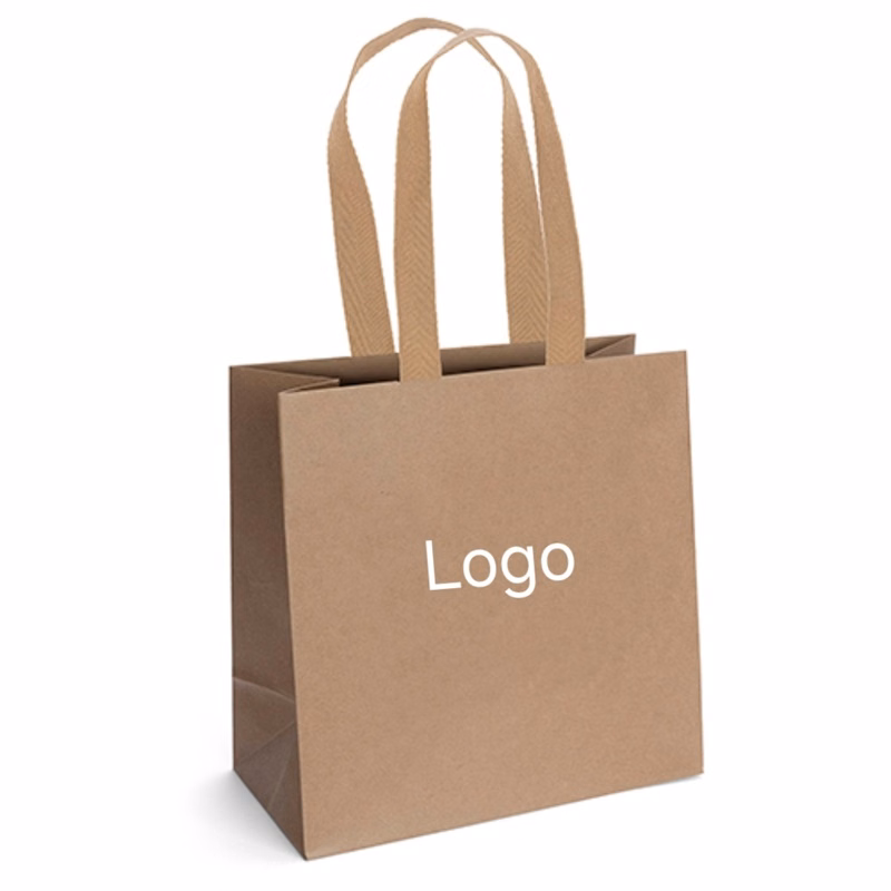 Small Kraft Paper Bag W/ Cotton Handle