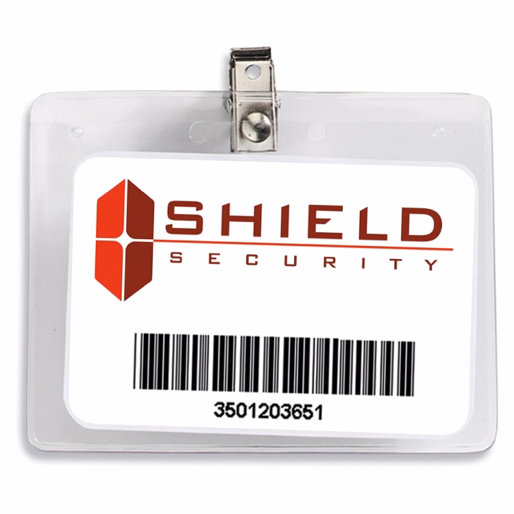 "Blue Ash H" Clear Badge Holder Fits 3" x 4" Insert