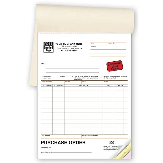 Purchase Orders, Classic Design, Booked 1