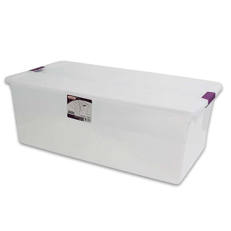 Sterilite Clearview Latch Storage Boxes - 110 qt 1