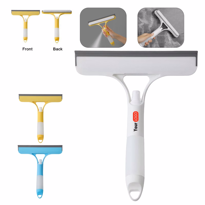 Windows Glass Cleaner Shower Squeegee With Spray Bottle