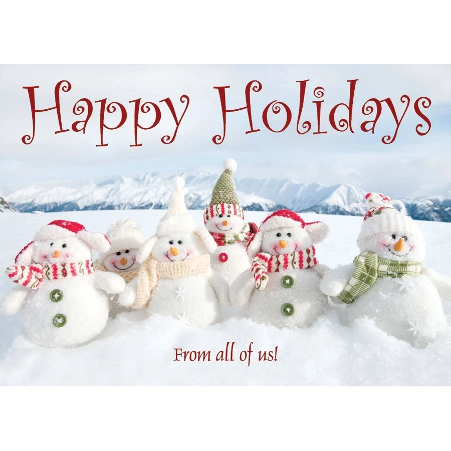 Snow Gang Holiday Greeting Card 1