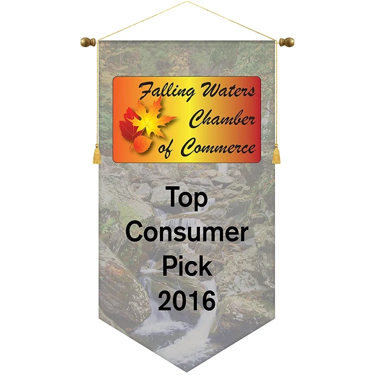 26" x 48" Podium Banner, V Cut/ No Fringe 1