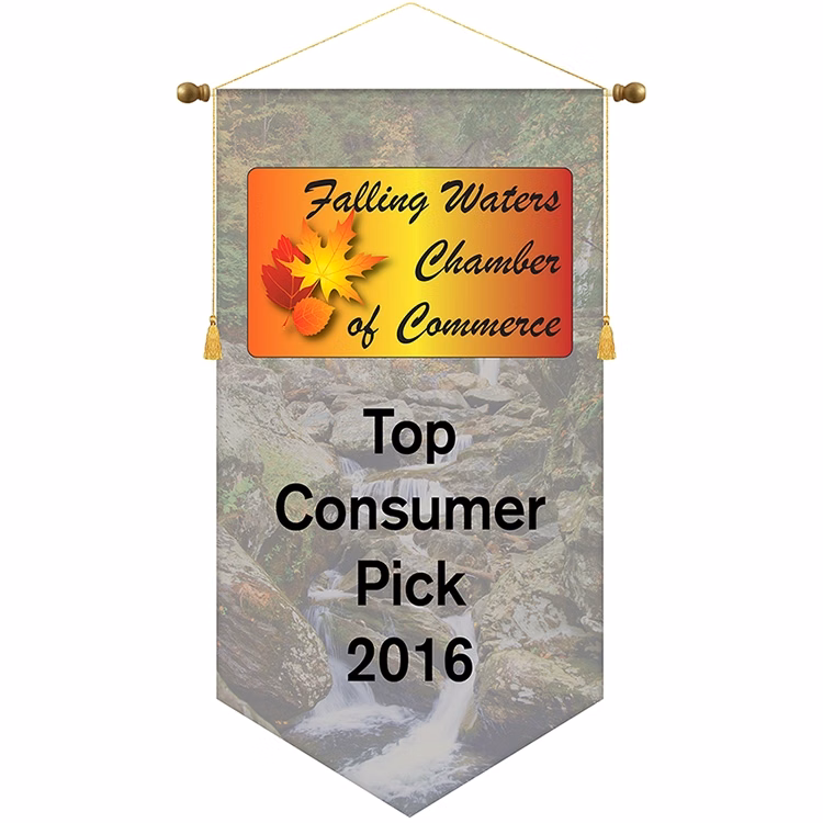 26" x 48" Podium Banner, V Cut/ No Fringe