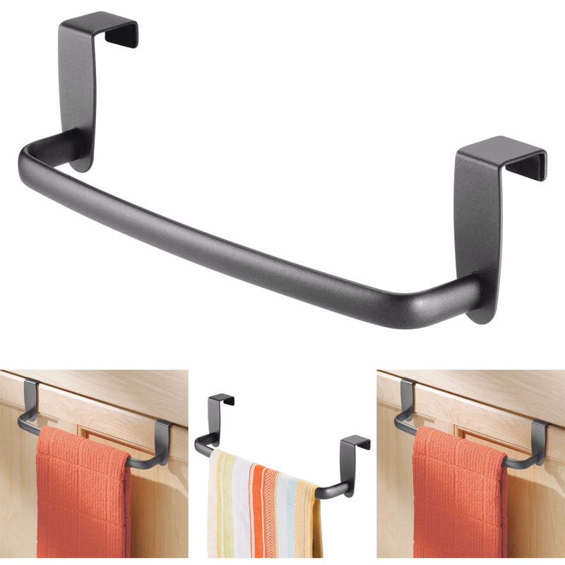 Steel Metal Wire Over Cabinet Towel Rack