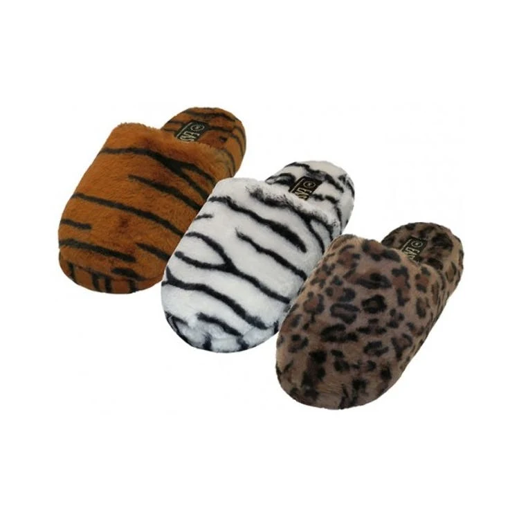 Women's Plush Slippers - Animal Prints Size S-XL 1