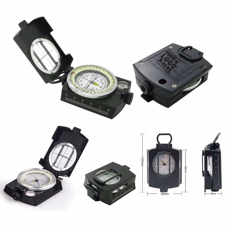 Distance Calculator Metal Military Waterproof Accuracy Multifunctional Compass With Map Measurer