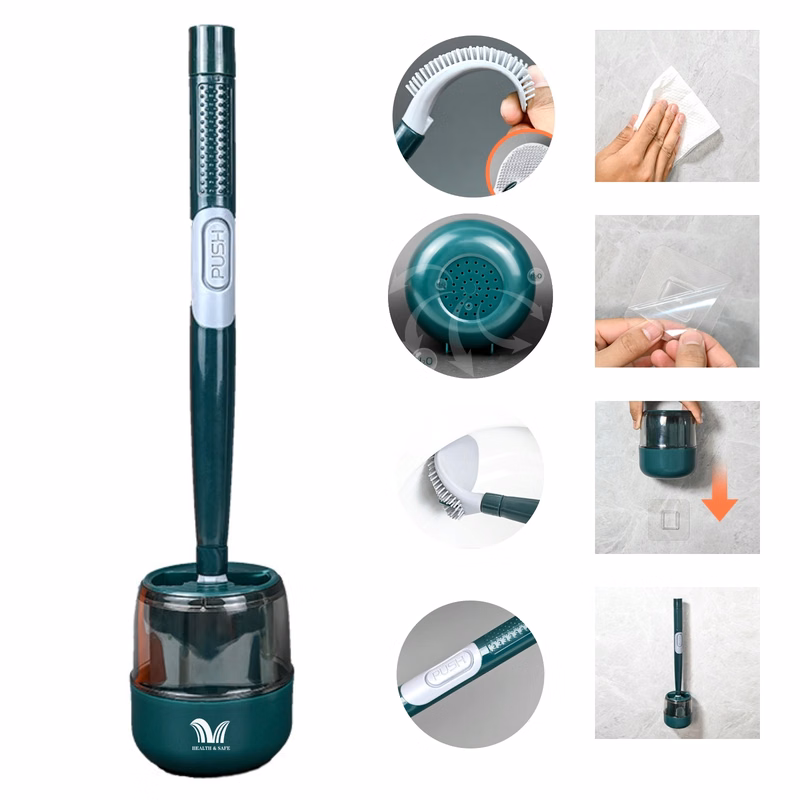 Non-Punching Long Handle Toilet Cleaning Brush