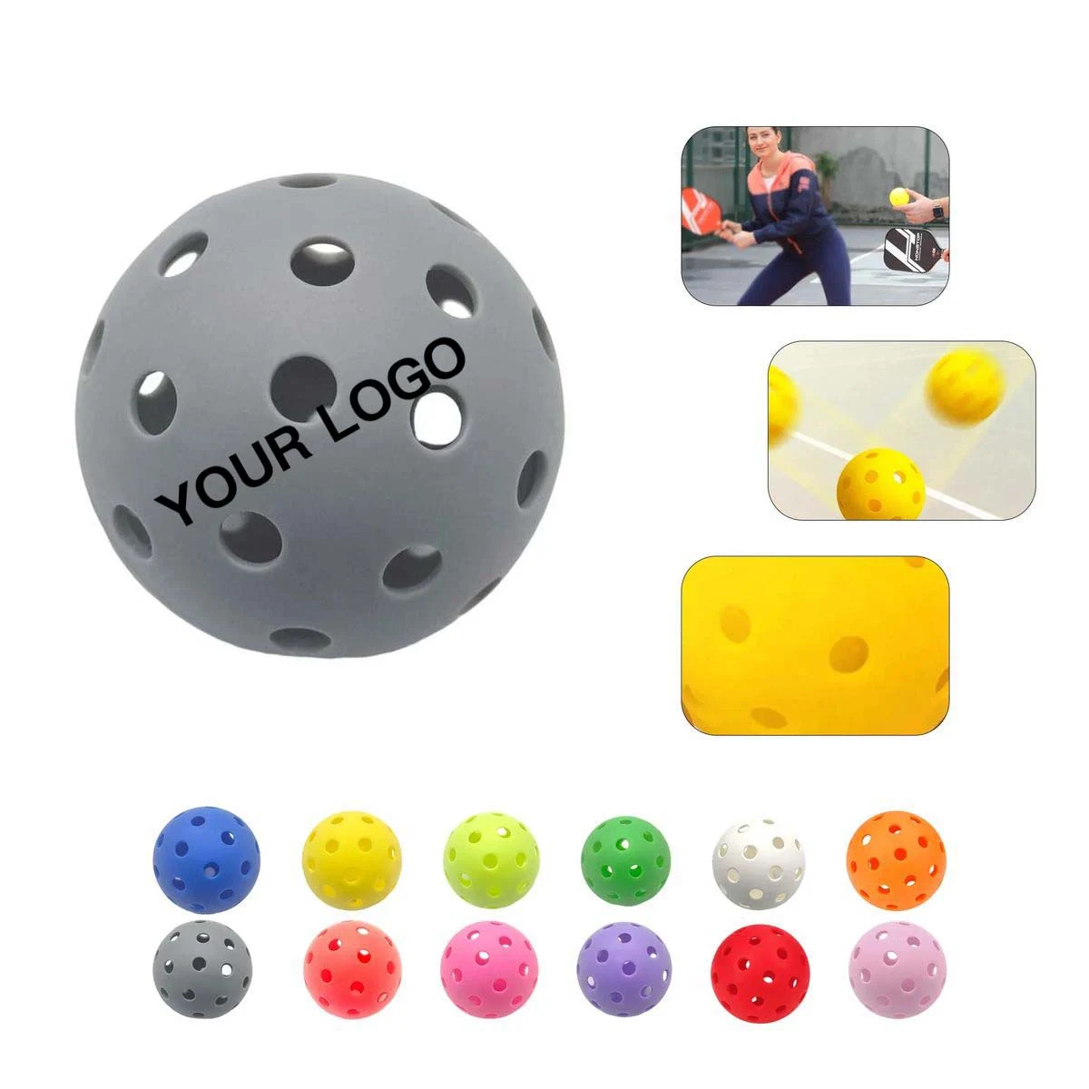 40 Hole Pickleball Durable Plastic Ball for Sports Play 1