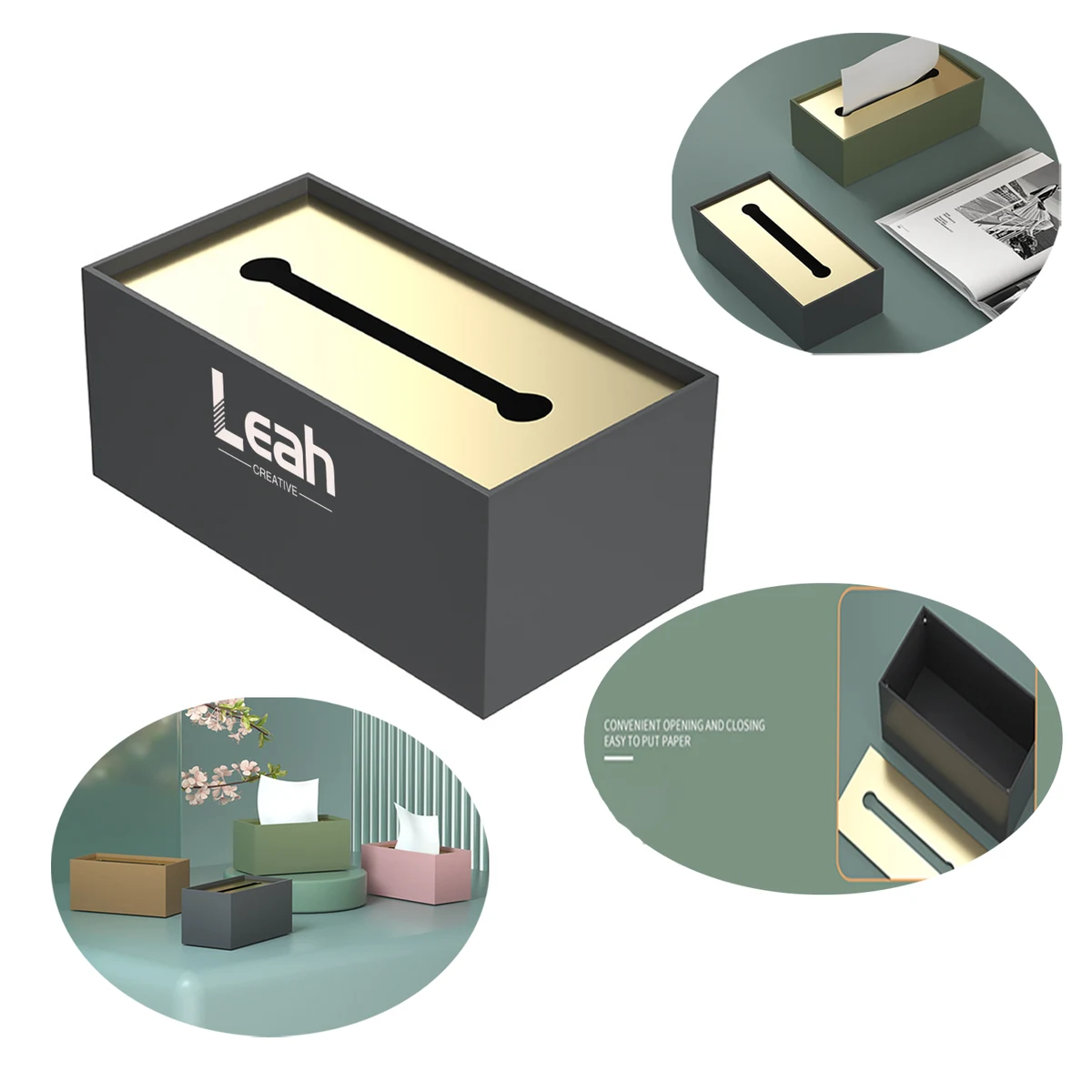 Metal Rectangular Tissue Box 1