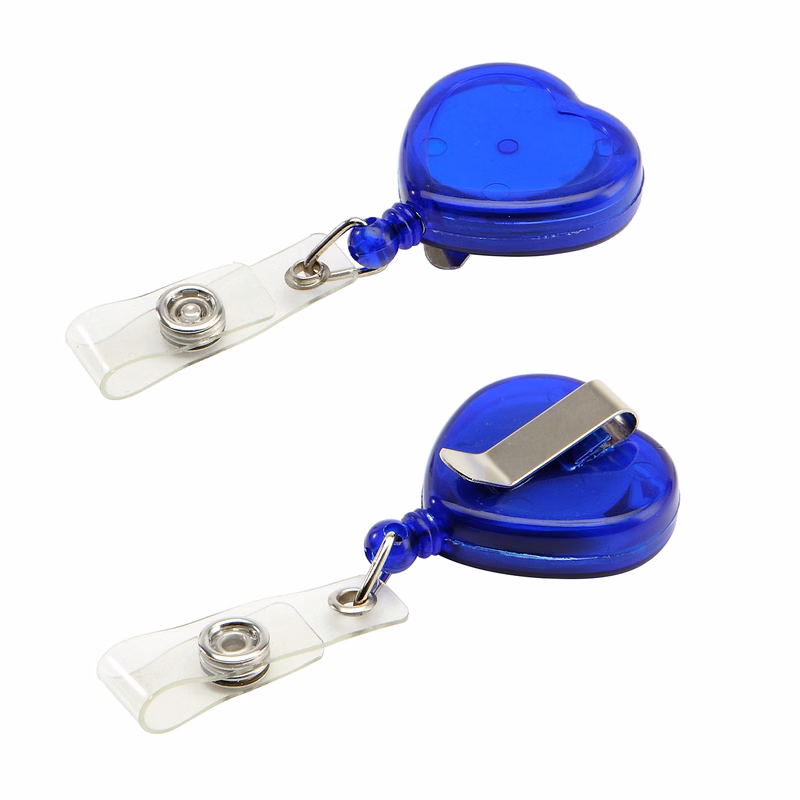 Retractable Heart Shape Badge Reel