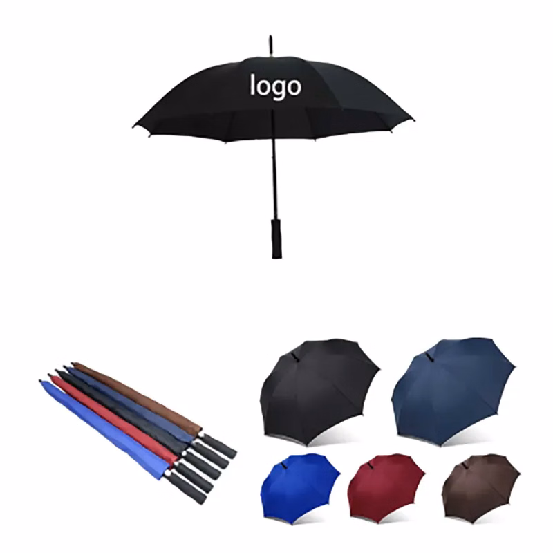 8 Bone 42"  Straight Long Handle Business Umbrella