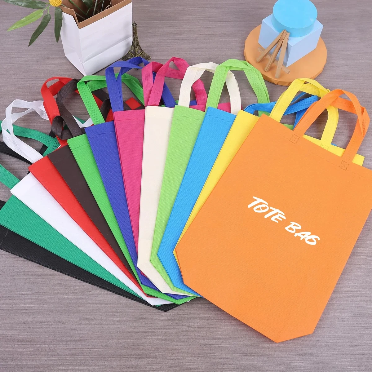 13.8" Non-Woven Grocery Tote Bag MOQ100 1
