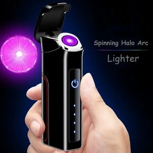 Spinning Halo Rechargeable Electric Arc Lighter With USB Charging 1
