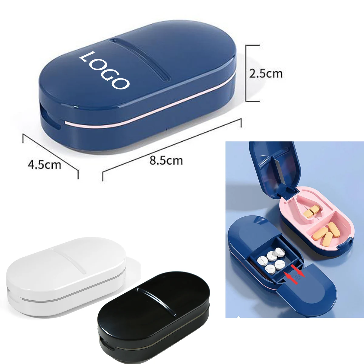 Pill Dispenser Medicine Storage Box 1