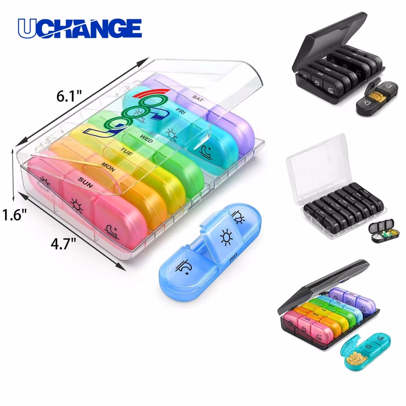 Health Hygienic 3-Cell Portable Weekly Medicine Box Organizer