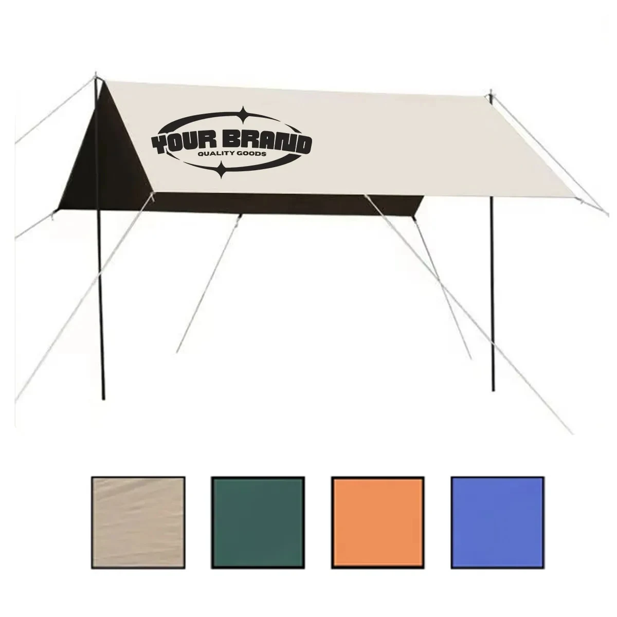 Camping Tent Cloth Lightweight Waterproof Outdoor Sunshade 1