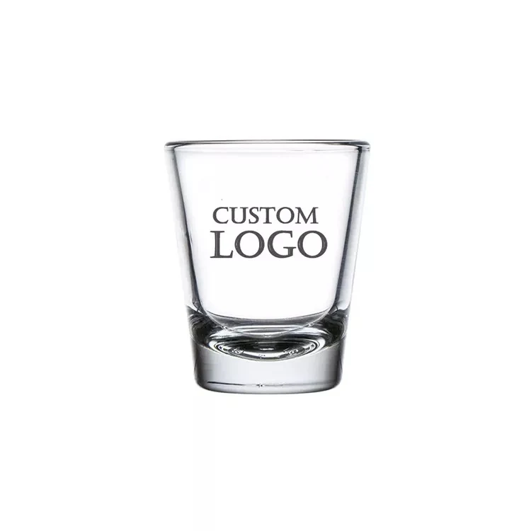 2oz Clear Heavy Shot Glass 1