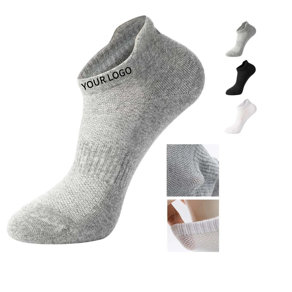 Lightweight Sports Socks with Color Block Design 1
