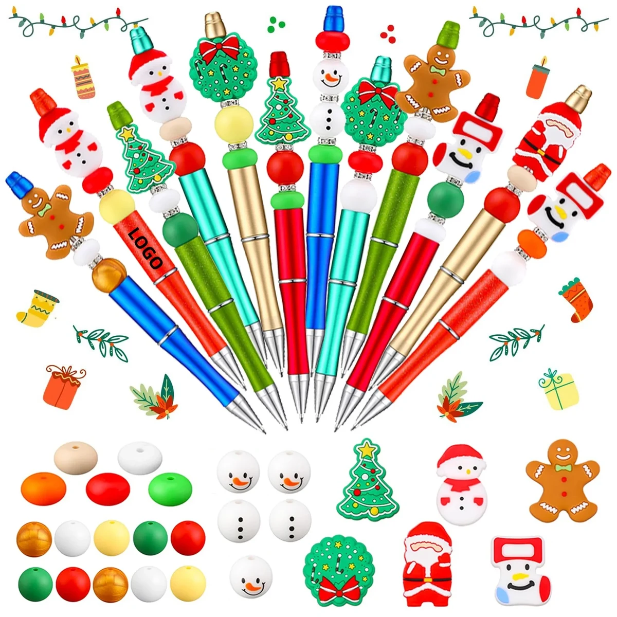 New Year DIY Christmas Beadable Pens 1