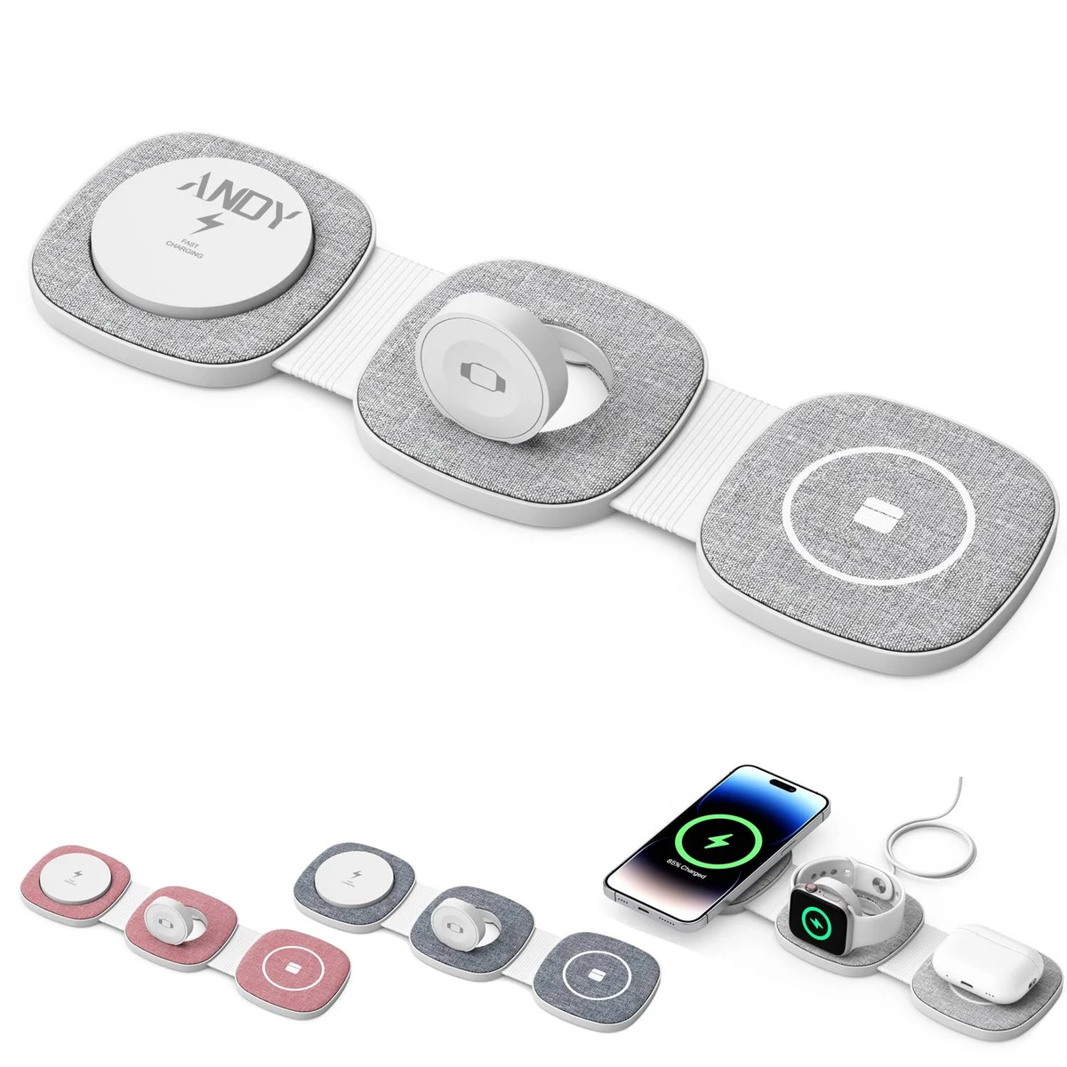 3 in 1 For Multiple Devices Foldable Wireless Charging 1
