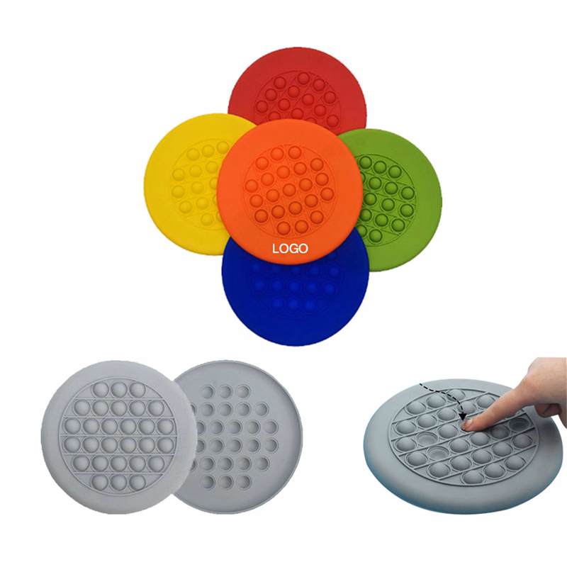 Push Pop Bubble Flyer Disc