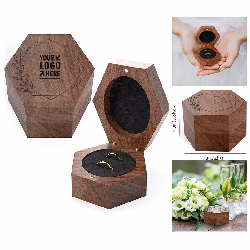 Rustic Wedding Ring Box for Wedding Ceremony