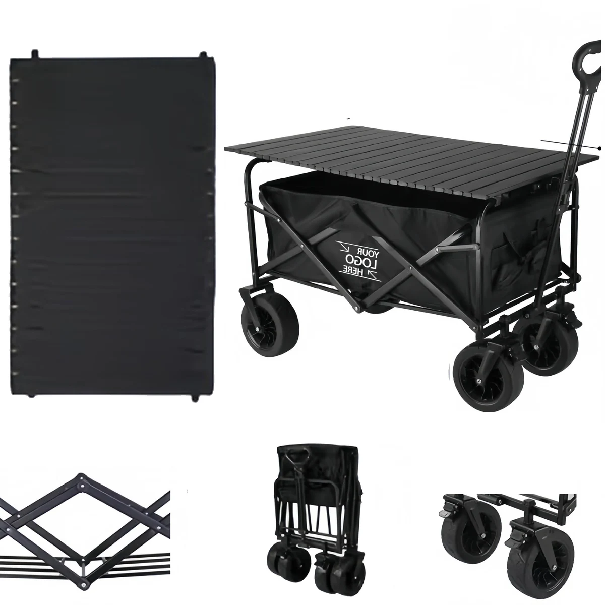 10-inch Large Wheel Camping Cart 1