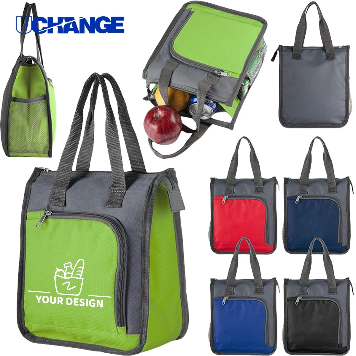 Insulated Oxford Cloth Lunch Tote Bag 1