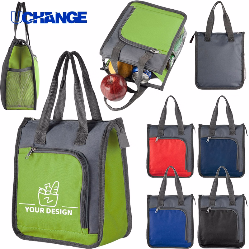 Insulated Oxford Cloth Lunch Tote Bag
