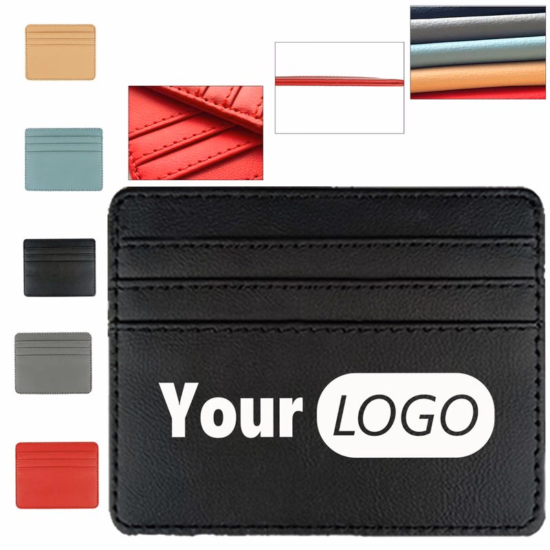 Business PU Leather Credit Card Wallet
