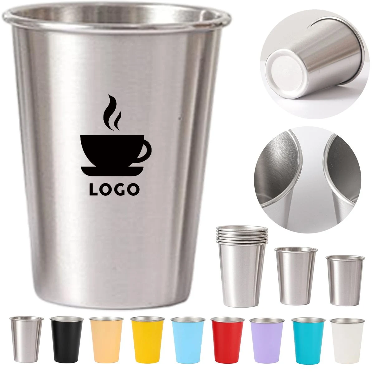 12oz Stainless Portable Small Wine Glass 1