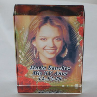 Photo on retangular Optical Glass