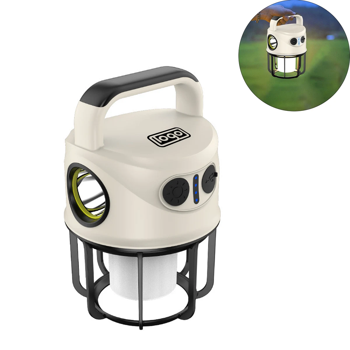 USB Type C Rechargeable LED Camping Emergency Light 1