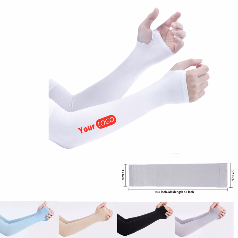 UV Protection Ice Silk Arm Sleeve With thumb loop holder