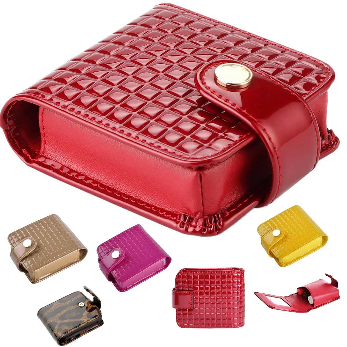 Genuine Leather Double Lipstick Case 1