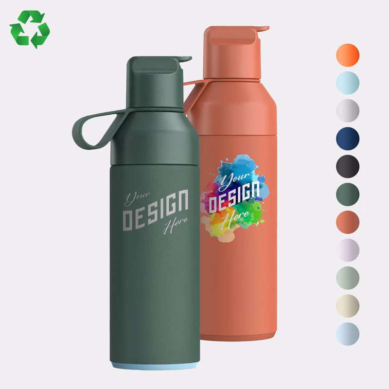17 oz Ocean Bottle® Recycled Stainless Steel Vacuum Insulated Water Bottle w/ Straw Cap