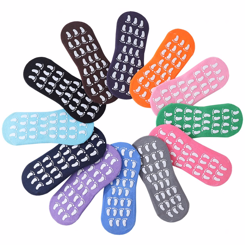 Non-slip floor socks for adults