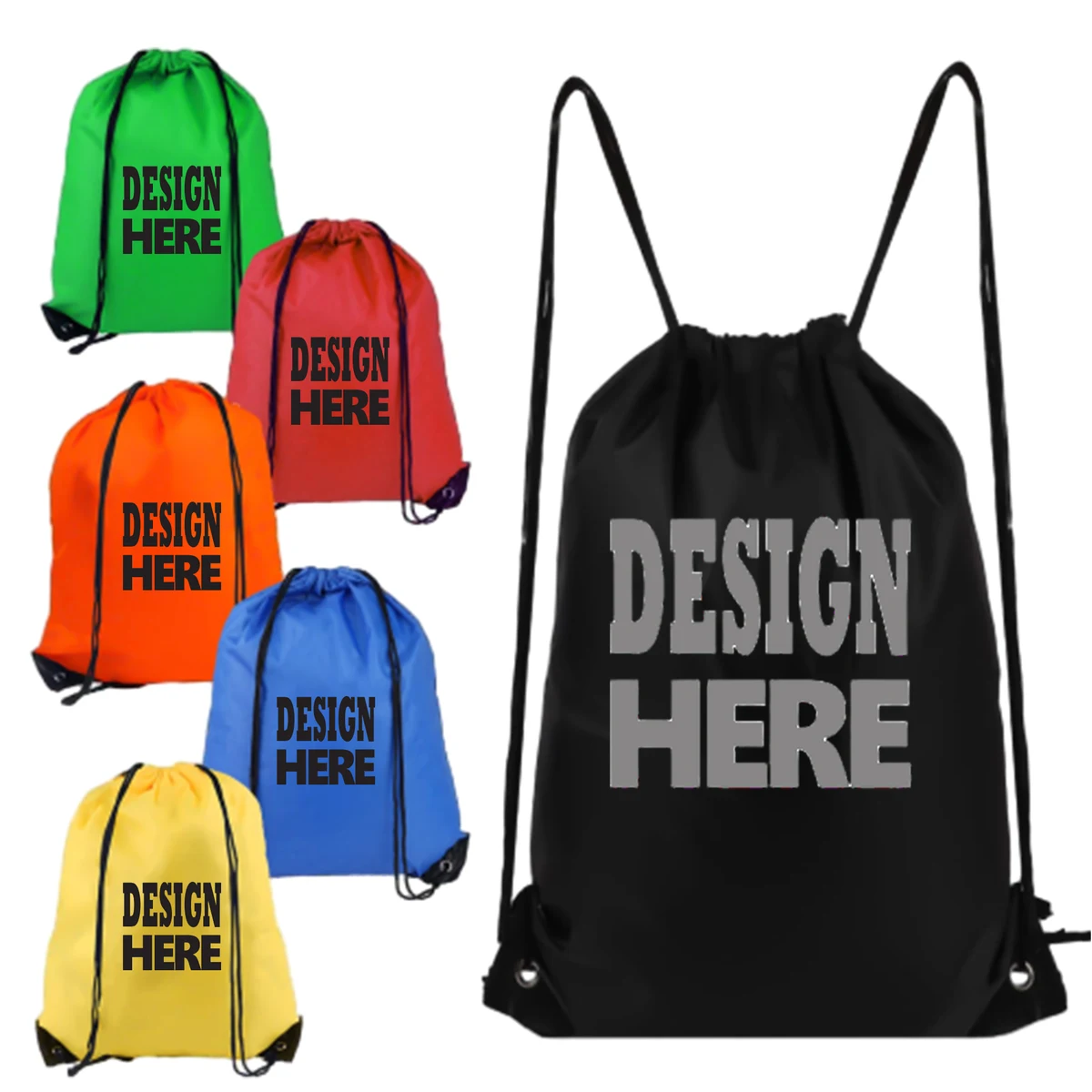 Lightweight Multi-Color Fitness Drawstring Bag 1